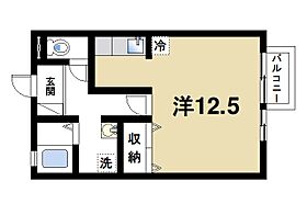 シェソワ  ｜ 奈良県奈良市西大寺芝町1丁目（賃貸アパート1R・1階・33.62㎡） その2