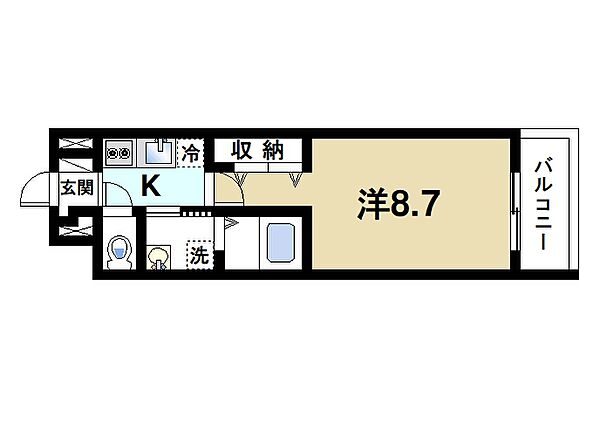 奈良県桜井市大字戒重(賃貸アパート1K・3階・28.87㎡)の写真 その2