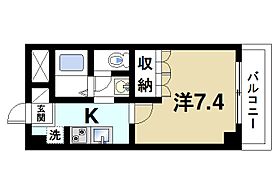 京都府木津川市木津駅前1丁目（賃貸マンション1K・9階・24.75㎡） その2