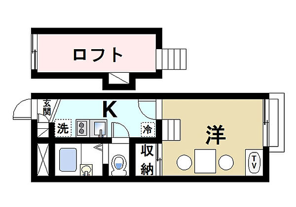 レオパレスルオーテ ｜奈良県大和郡山市車町(賃貸アパート1K・2階・19.87㎡)の写真 その2