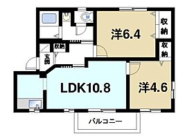 奈良県桜井市大字谷（賃貸アパート2LDK・2階・51.75㎡） その2