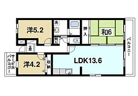 タラ生駒II  ｜ 奈良県生駒市東旭ケ丘（賃貸マンション3LDK・3階・65.37㎡） その2