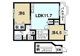 奈良県天理市中町（賃貸アパート2LDK・2階・58.12㎡） その2