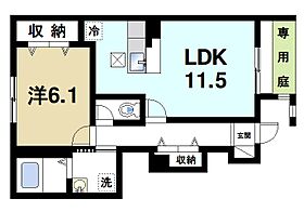 奈良県磯城郡田原本町大字宮古（賃貸アパート1LDK・1階・46.23㎡） その2