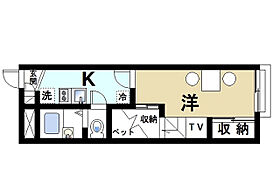 京都府木津川市木津清水87（賃貸アパート1K・2階・22.35㎡） その2