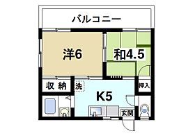 吉甚ハイツII  ｜ 奈良県奈良市あやめ池南5丁目（賃貸アパート2K・1階・34.00㎡） その2