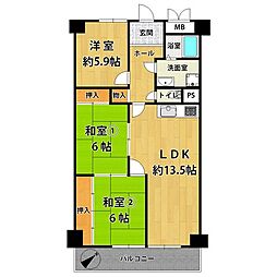 間取図画像 3LDK