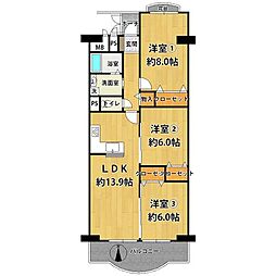 間取図画像 3LDK