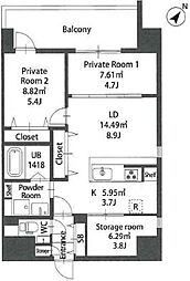 Modern palazzo住吉 11階/-