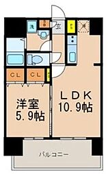 フェリススクエア 1LDKの間取図画像