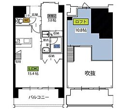 ベイグランデ 1SLDKの間取図画像
