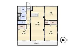 つばさハイムD D 2階/201