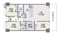 アイランドシティインフィニガーデンS棟 3SLDKの間取図画像