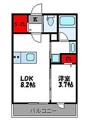 JR鹿児島本線 古賀駅 徒歩9分 1階/-
