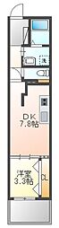 エミネンス香椎駅前 1DKの間取図画像