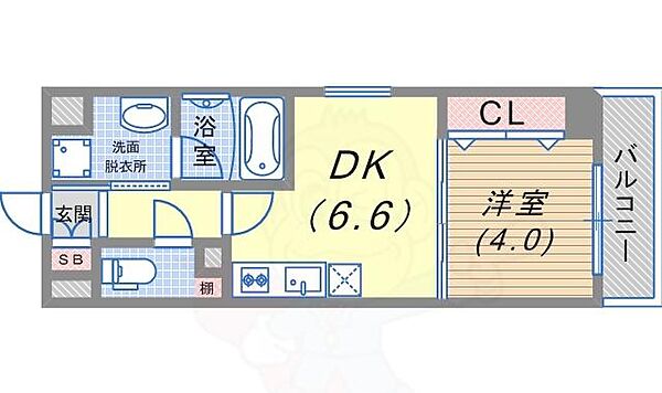 クライストチャーチ ｜兵庫県神戸市兵庫区切戸町(賃貸マンション1DK・4階・30.26㎡)の写真 その2