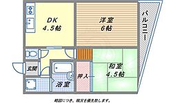 中内ハイツ 2階/-