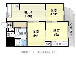 ブリックシャトー兵庫 3LDKの間取図画像