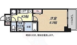 プレサンスKOBEグレンツ 1Kの間取図画像