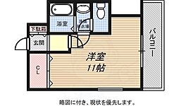 メゾン・ティファニー ワンルームの間取図画像