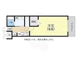 セオリー神戸ドミール 1Kの間取図画像