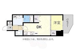 セレニテ神戸ミラクシュッド 1DKの間取図画像