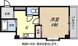 アイアンロフト 1Kの間取図画像