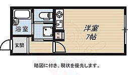 ワコーレ須磨寺 ワンルームの間取図画像