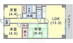 リメーン檜 2SLDKの間取図画像