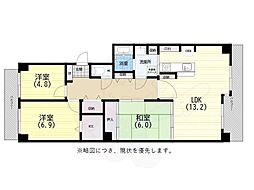 メゾン名谷 3LDKの間取図画像