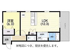 KTIレジデンス板宿2 1LDKの間取図画像
