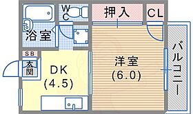 兵庫県神戸市中央区中山手通７丁目40番19号（賃貸アパート1DK・2階・24.84㎡） その2