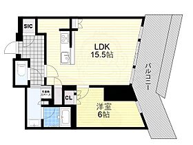 大阪府大阪市北区堂島２丁目（賃貸マンション2LDK・23階・53.41㎡） その2