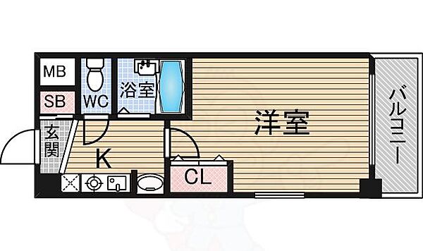 ラナップスクエア同心 ｜大阪府大阪市北区同心１丁目(賃貸マンション1K・5階・19.52㎡)の写真 その2