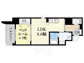 大阪府大阪市北区中崎西３丁目（賃貸マンション1LDK・4階・34.73㎡） その2