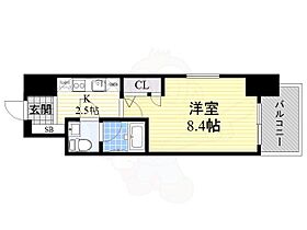 大阪府大阪市中央区上本町西３丁目1番46号（賃貸マンション1K・4階・27.72㎡） その2