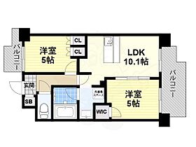 大阪府大阪市中央区瓦屋町２丁目（賃貸マンション2LDK・6階・47.88㎡） その2