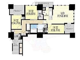 大阪府大阪市北区豊崎４丁目（賃貸マンション3LDK・3階・78.15㎡） その2