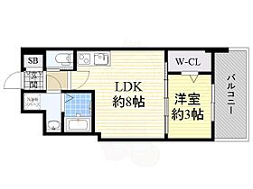 大阪府大阪市福島区吉野２丁目9番10号（賃貸マンション1LDK・2階・28.25㎡） その2