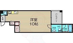 サウス・サン 5階ワンルームの間取り