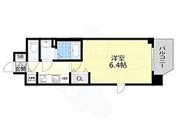 Osaka Metro長堀鶴見緑地線 京橋駅 徒歩4分の賃貸マンション 8階1Kの間取り
