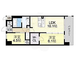 スプランディッド梅田グランノース 4階/-