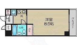 ライオンズマンション天神橋 1Kの間取図画像