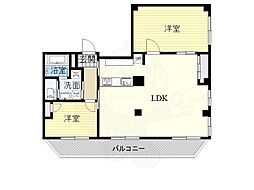 みおつくし西梅田 2LDKの間取図画像