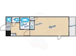 リーガル天神橋 ワンルームの間取図画像