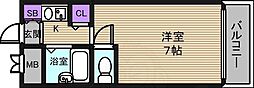 イヅミパート10 1Kの間取図画像