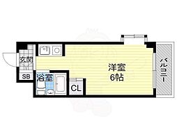 昭和グランドハイツ大淀 ワンルームの間取図画像