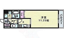アーバネックス福島 1Kの間取図画像