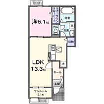 ノールヴィラージュ 102 ｜ 石川県金沢市千木町ル（賃貸アパート1LDK・1階・50.01㎡） その2