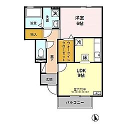 ソレアード5 1LDKの間取図画像